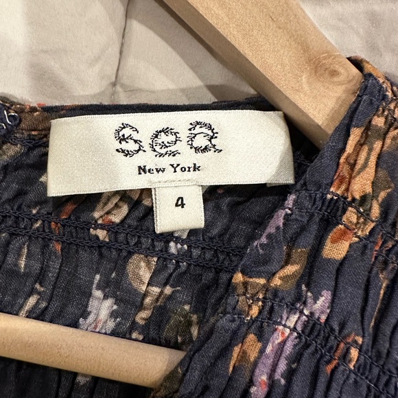 SEA New York Esme floral print maxi dress, blue, size 4 - Picture 3 of 7